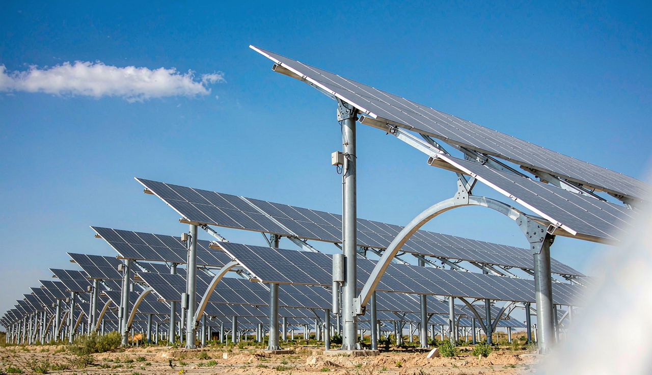 Representative solar farm providing green power